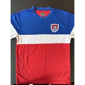 Men's 2014 USA Soccer National Team Jersey Navy Blue/Red/White Bomb Pop XS